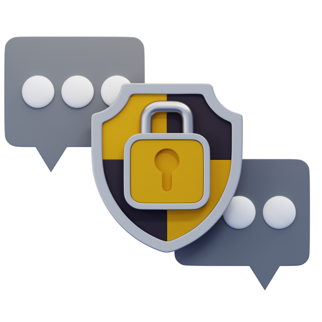 Illustration representing phishing and secure online messages
