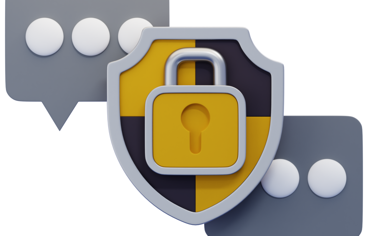 Illustration representing phishing and secure online messages