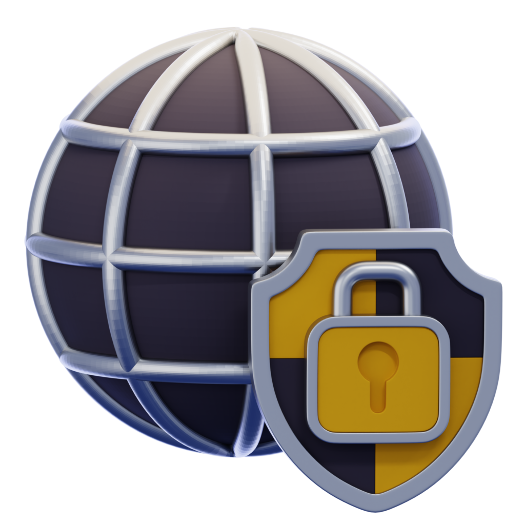 Illustration representing safe browsing and online security