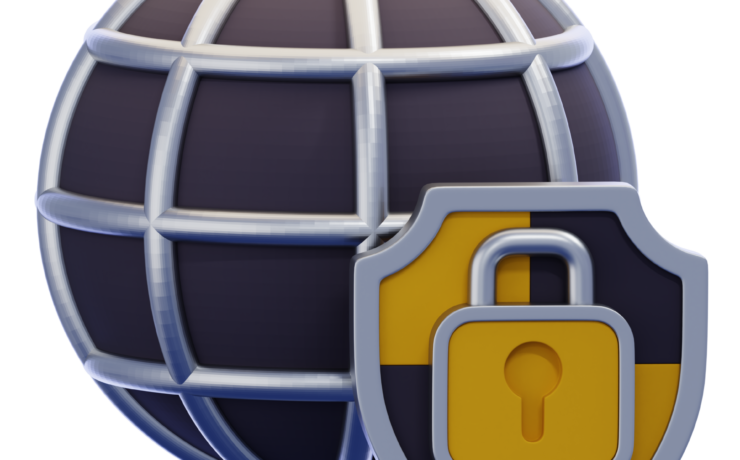 Illustration representing safe browsing and online security