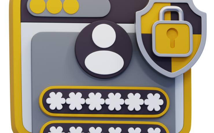 Illustration representing password security and safer account access