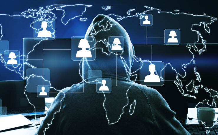 Computer and social media map representing ethical OSINT and digital footprint awareness