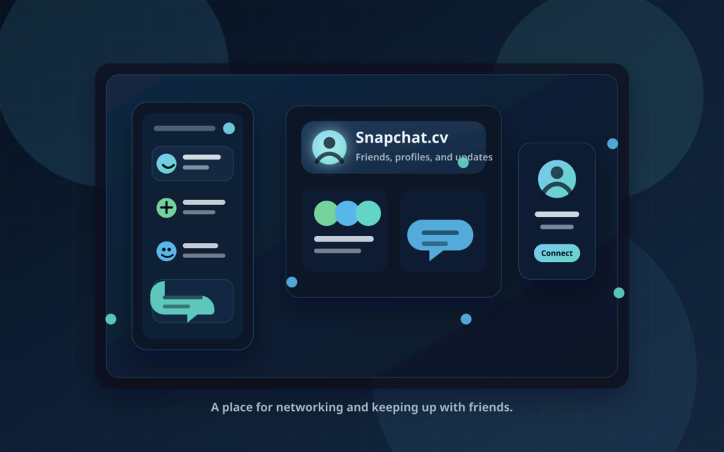 Snapchat.cv social networking project preview